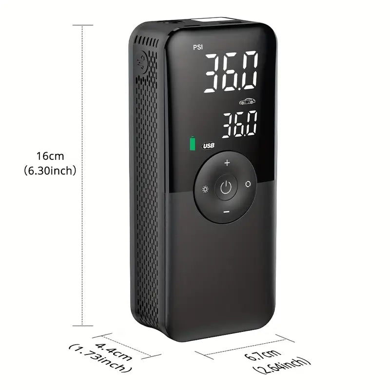 Motosikletler ve Bisikletler için Taşınabilir Lastik Şişirme Pompası